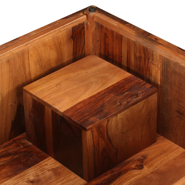 Couchtisch Massivholz Akazie 70x70x30 cm