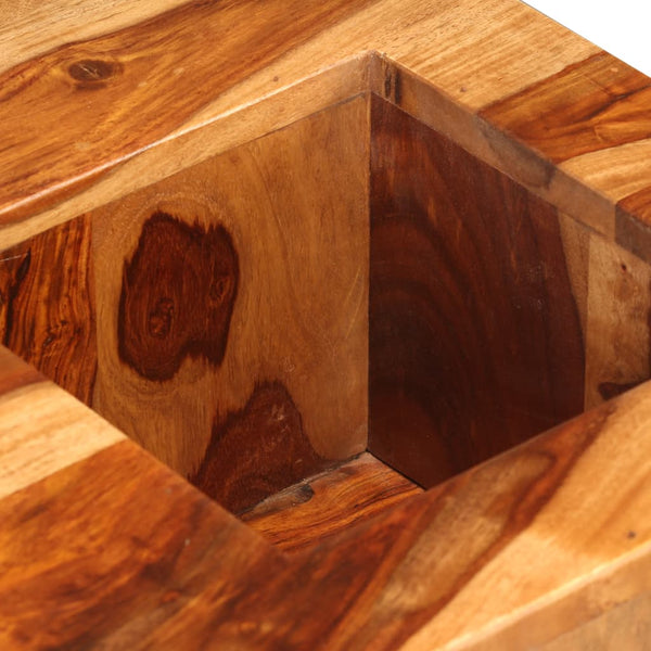 Couchtisch Massivholz Akazie 70x70x30 cm