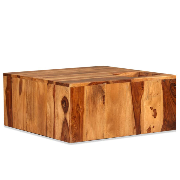Couchtisch Massivholz Akazie 70x70x30 cm