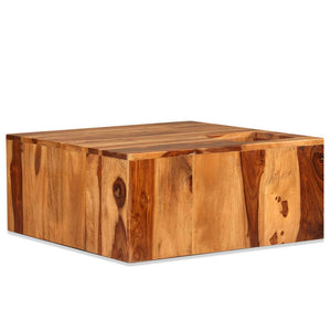 Couchtisch Massivholz Akazie 70x70x30 cm