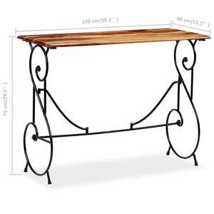 Konsolentisch Massivholz Akazie 100 x 40 x 75 cm