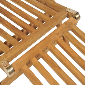 Teak Liegestuhl mit Fußteil