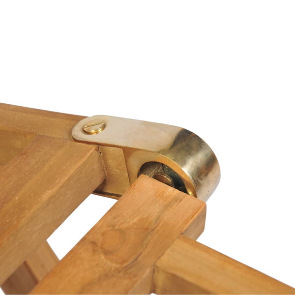 Teak Liegestuhl mit Fußteil