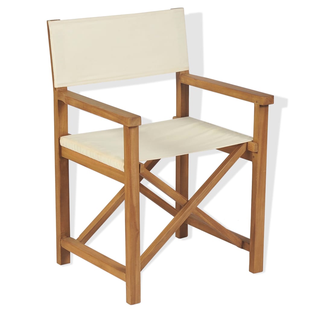 Klappbarer Regiestuhl aus Teakholz