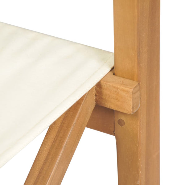 Klappbarer Regiestuhl aus Teakholz
