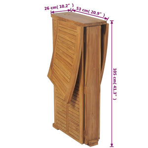 Klappbarer Bartisch Teak Massivholz 155cm