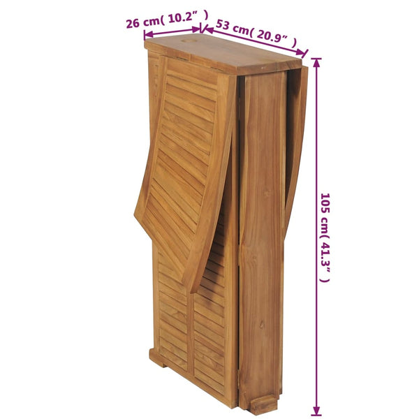 Klappbarer Bartisch Teak Massivholz 155cm