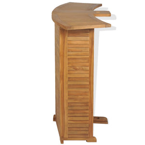 Klappbarer Bartisch Teak Massivholz 155cm