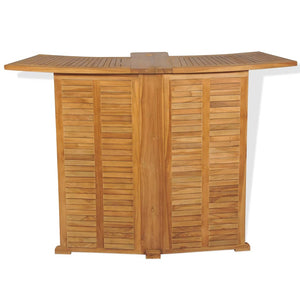 3-tlg. Teak Bistro-Set Klappstühle