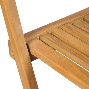 Klappbare Barhocker aus Teakholz, 2er-Set