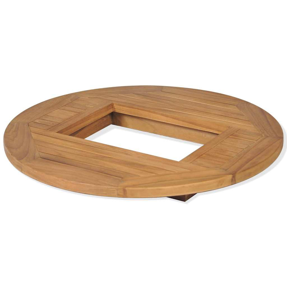 Table à caisse de bière vidaXL en teck 70 cm