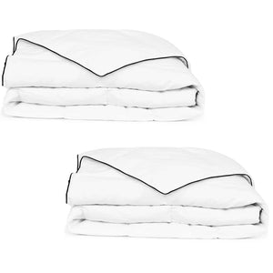 vidaXL Couette d'hiver en plumes 2 pcs 150x200 cm