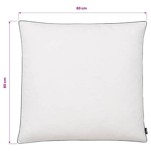 Kissen 2 Stk. Daunen-/Federnfüllung Schwer 80x80 cm Weiß
