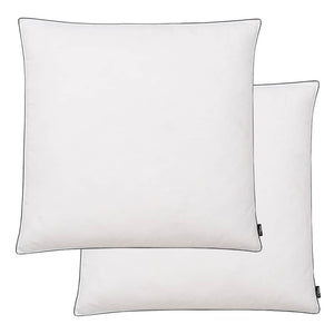 Kissen 2 Stk. Daunen-/Federfüllung Leicht 80x80 cm Weiß