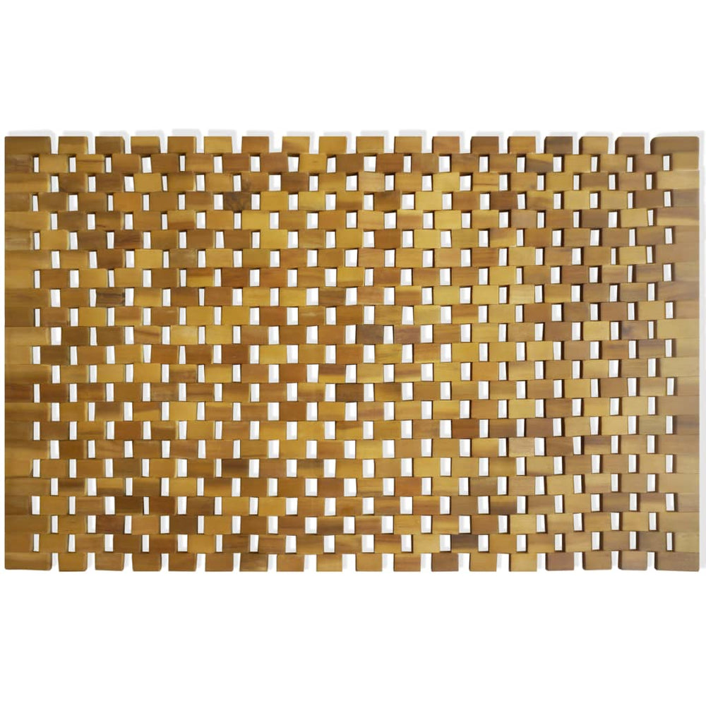 Akazienholz Badematte Mosaik 80x50 cm