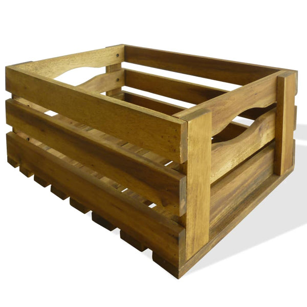 Apfelkisten Set Akazienholz 2er