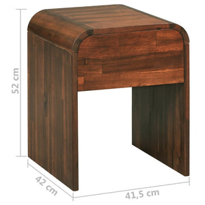 Nachttisch 41,5×42×52 cm Massivholz Akazie