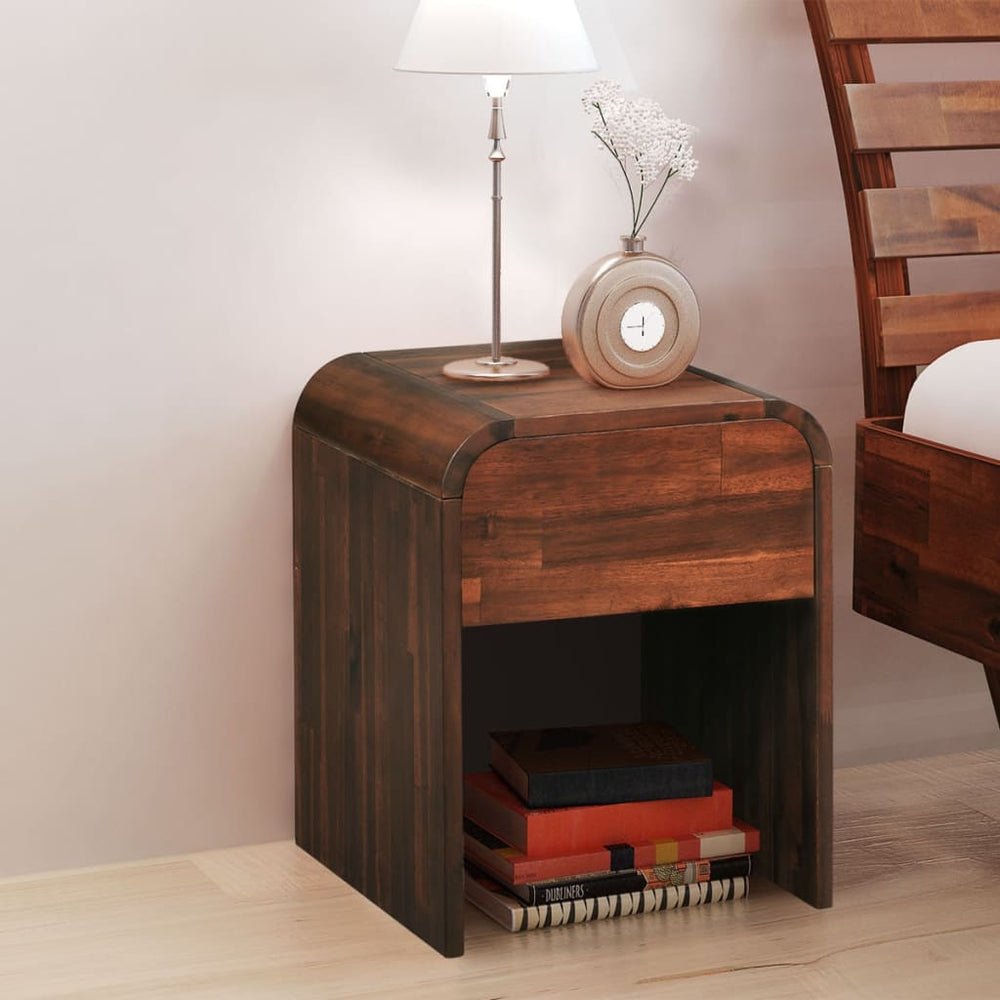 Nachttisch 41,5×42×52 cm Massivholz Akazie
