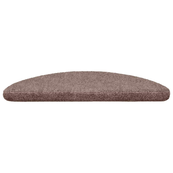 Stufenmatten Selbstklebend 15 Stk. 56x17x3 cm Hellbraun Halbrund