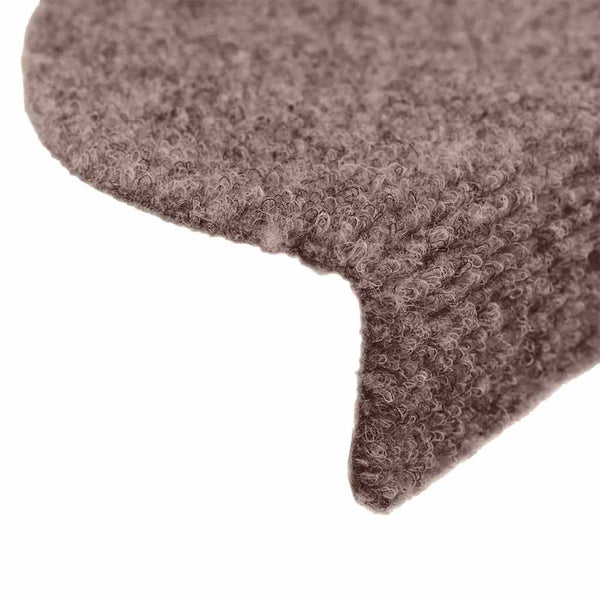 Stufenmatten Selbstklebend 15 Stk. 56x17x3 cm Hellbraun Halbrund
