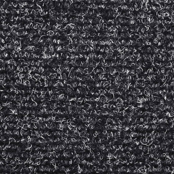 Stufenmatten Selbstklebend 15 Stk. 56x17x3 cm Dunkelgrau Halbrund
