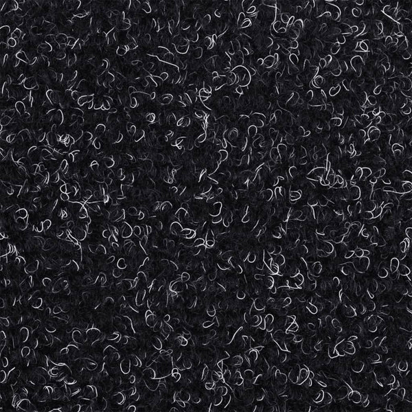 Stufenmatten Selbstklebend 15 Stk. 56x17x3 cm Schwarz Halbrund