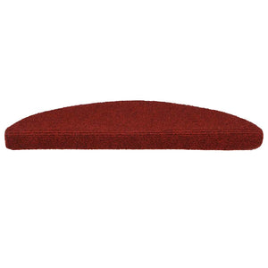 Stufenmatten Selbstklebend 15 Stk. 56x17x3 cm Bordeauxrot Halbrund