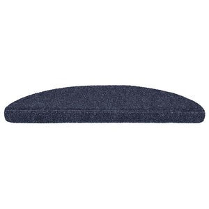 Stufenmatten Selbstklebend 15 Stk. 56x17x3 cm Blau Halbrund