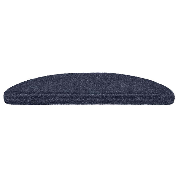 Stufenmatten Selbstklebend 15 Stk. 56x17x3 cm Blau Halbrund