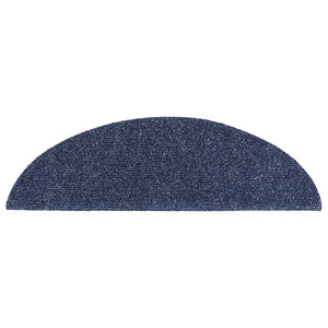 Stufenmatten Selbstklebend 15 Stk. 56x17x3 cm Blau Halbrund