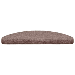 Stufenmatten Selbstklebend 15 Stk. 65x21x4 cm Hellbraun Halbrund Groß