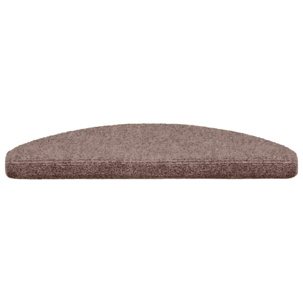 Stufenmatten Selbstklebend 15 Stk. 65x21x4 cm Hellbraun Halbrund Groß