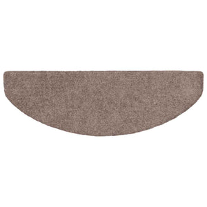 Stufenmatten Selbstklebend 15 Stk. 65x21x4 cm Hellbraun Halbrund Groß
