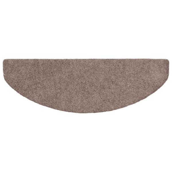 Stufenmatten Selbstklebend 15 Stk. 65x21x4 cm Hellbraun Halbrund Groß