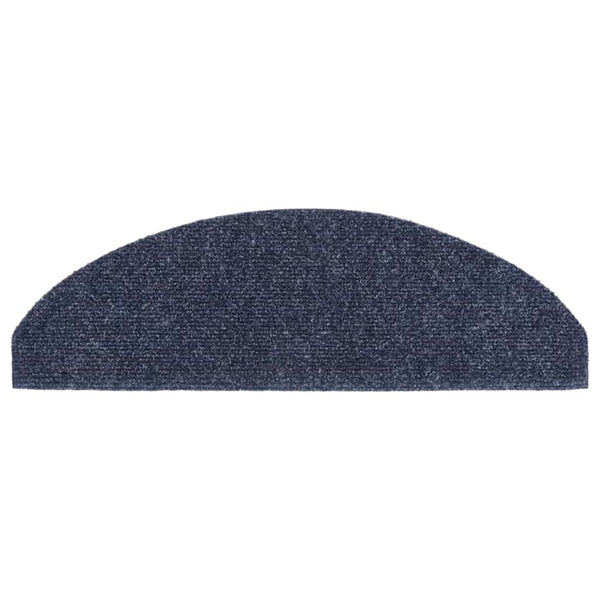 Stufenmatten Selbstklebend 15 Stk. 65x21x4 cm Blau Halbrund Groß