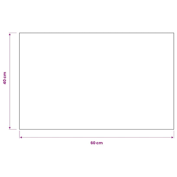 Schmutzfangmatte Rechteckig Getuftet 40x60 cm Schwarz