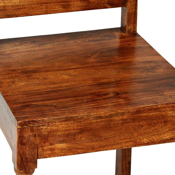 Esszimmerstühle 2 Stk. Massivholz mit Honigfarbenem Finish
