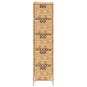 Standregal mit 5 Körben 25,5x37x100 cm Wasserhyazinthe
