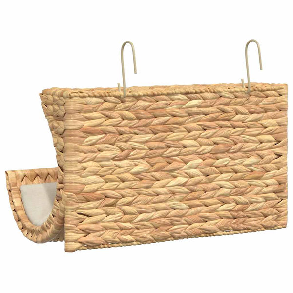 Katzenbett mit Kissen Wasserhyazinthe 37 x 20 x 20 cm