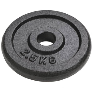 Hantelscheiben aus Gusseisen - 8 x 2,5 kg