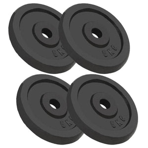 5 kg Hantelscheiben aus Gusseisen – 4er-Set