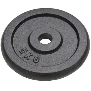 5 kg Hantelscheiben aus Gusseisen – 4er-Set