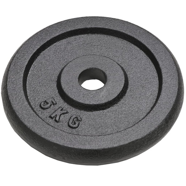 5 kg Hantelscheiben aus Gusseisen – 4er-Set