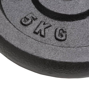 5 kg Hantelscheiben aus Gusseisen – 4er-Set