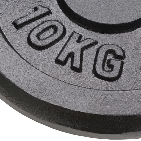 2 x 10kg Hantelscheiben aus Gusseisen