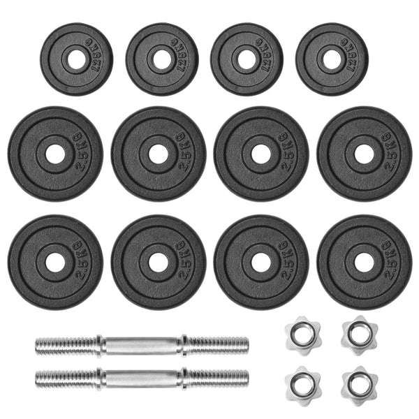 30kg Cast Iron Dumbbell Set