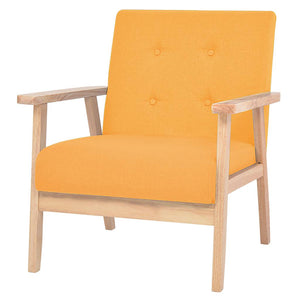 Sofagarnitur 3-tlg. Stoff Gelb