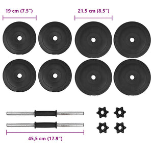 20 kg Hantelset - 14-teilig