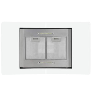 vidaXL Hotte îlot 90 cm LCD Tactile 756 m³/h LED