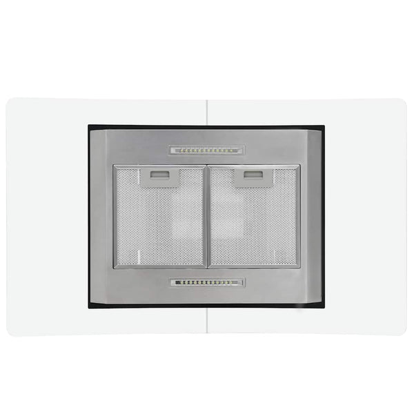 vidaXL Hotte îlot 90 cm LCD Tactile 756 m³/h LED
